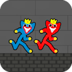 Red and Blue Stickman Huggy 2